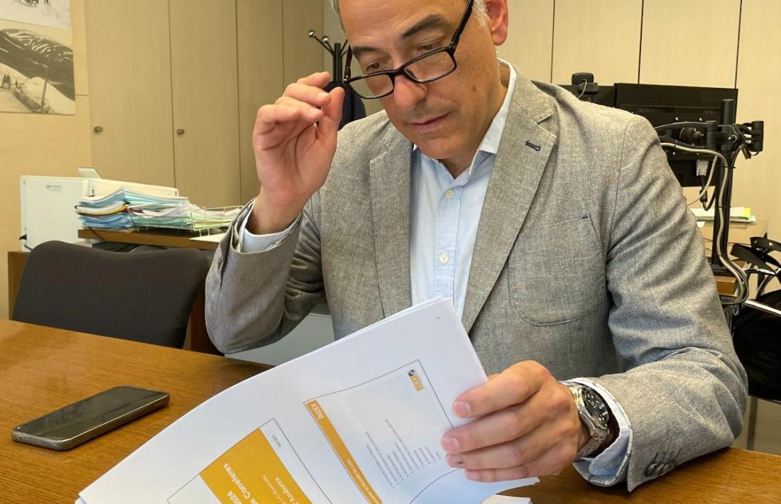 El director de territori, David Palmitjavila. al seu despatx de Prat de. Rull.