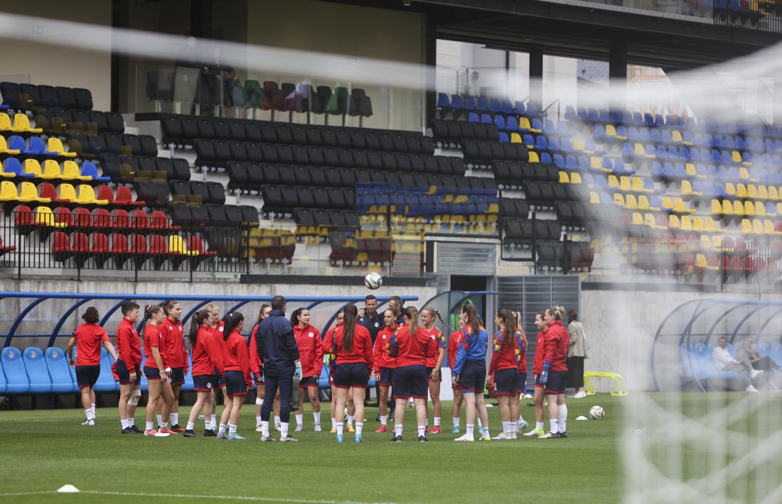 La selecció es va entrenar ahir a l’Estadi de la FAF a Encamp.