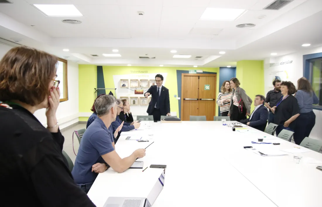 Un moment de la reunió de la Comissió d’Informació i Vigilància del CTR, avui.