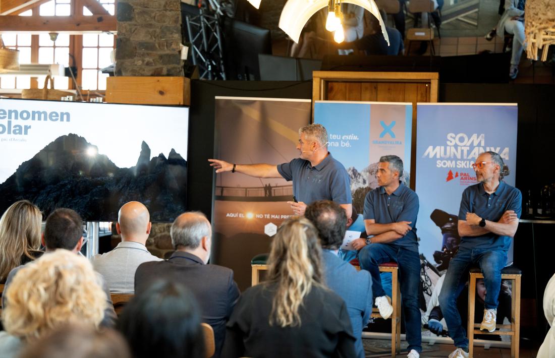 Un moment de la presentació de la temporada d'estiu de Grandvalira Resorts.