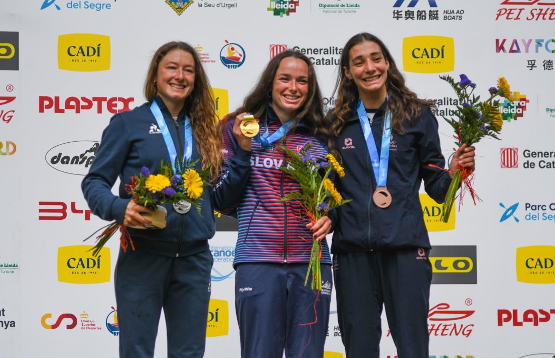 Mònica Doria, bronze a casa.