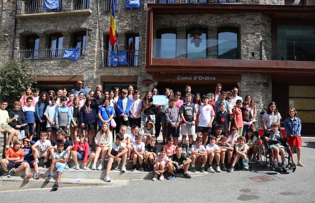 Foto de família del Consell d'Infants d'Ordino d'aquest curs 2024/2025