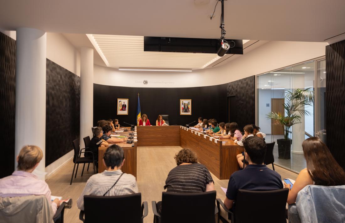 La sessió del consell d'infants d'Escaldes-Engordany.