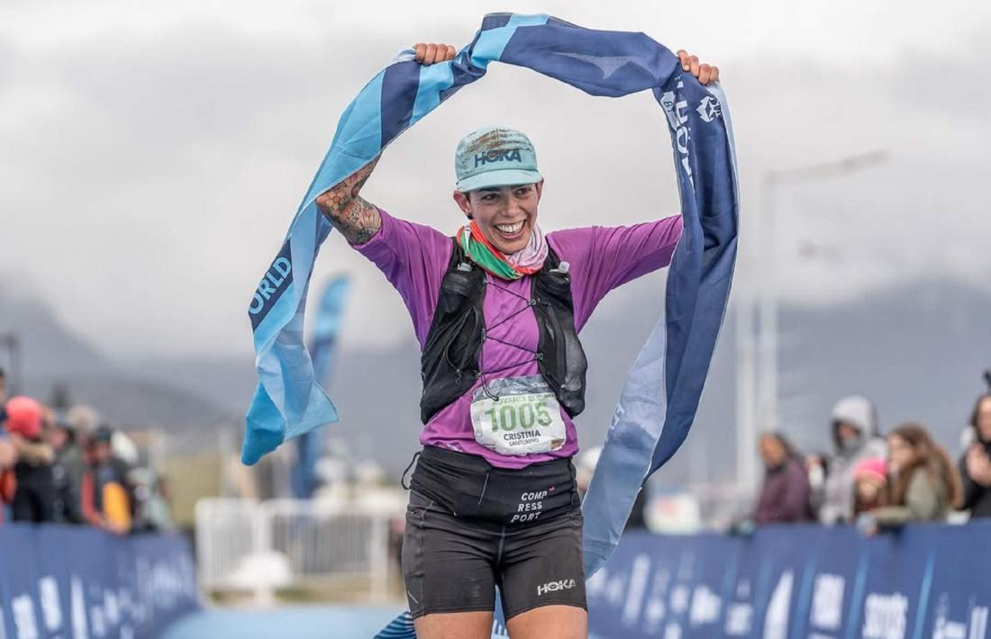 Cristina Santurino, a la Zegama.