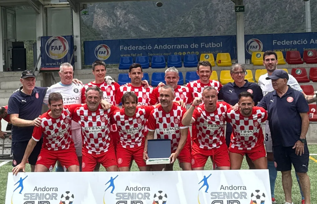 El Veterans Girona FC, campió de +35 anys a l’Andorra Sènior Cup.