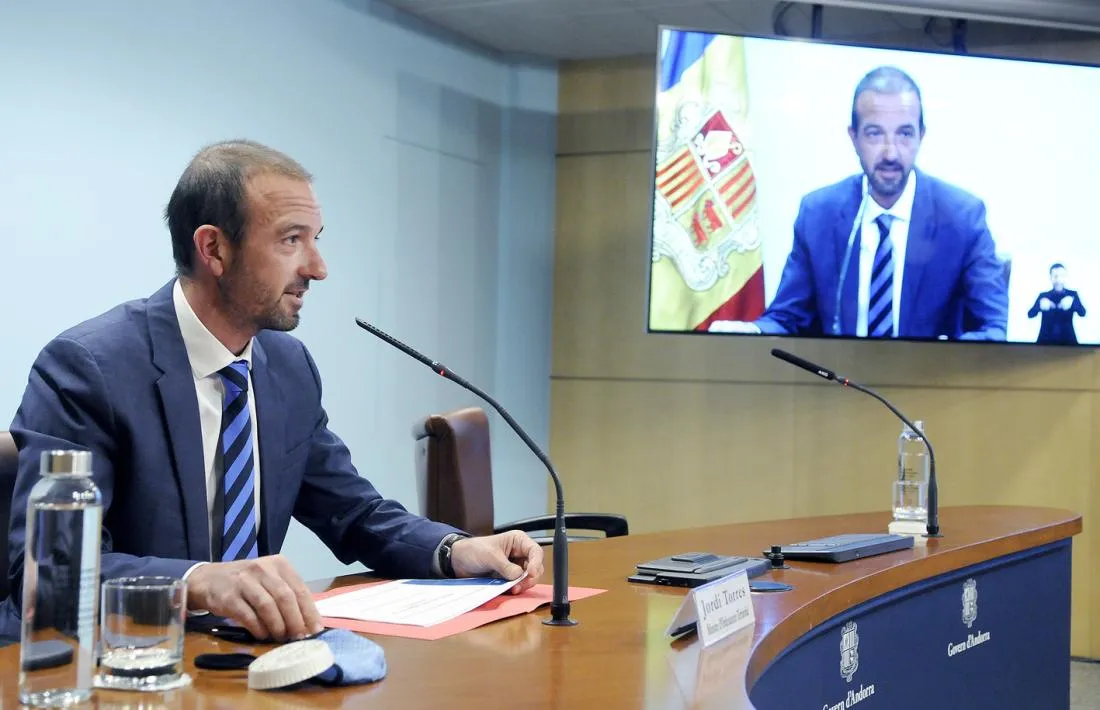 El ministre de Turisme i Comerç, Jordi Torres, en una compareixença anterior.
