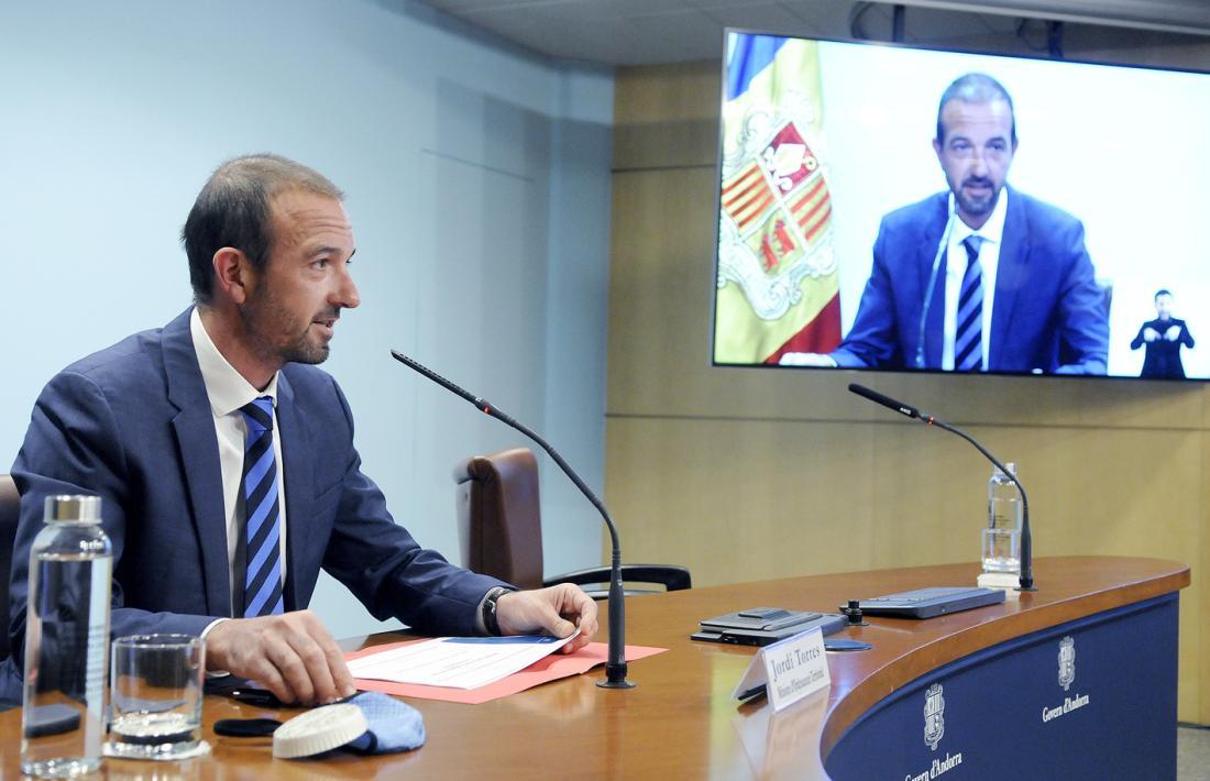 El ministre de Turisme i Comerç, Jordi Torres, en una compareixença anterior.
