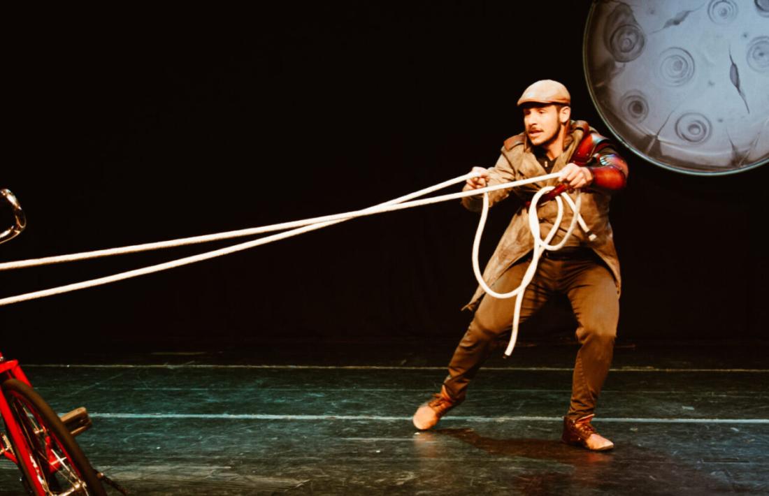 Un moment de l'espectacle. 