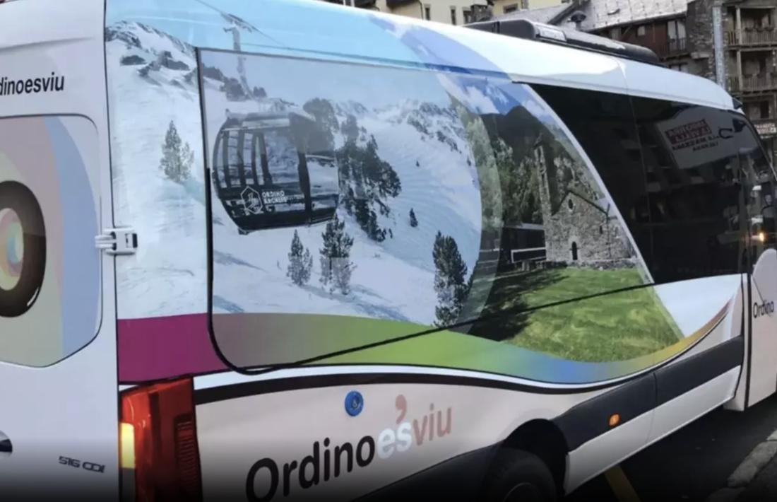El bus comunal d'Ordino.