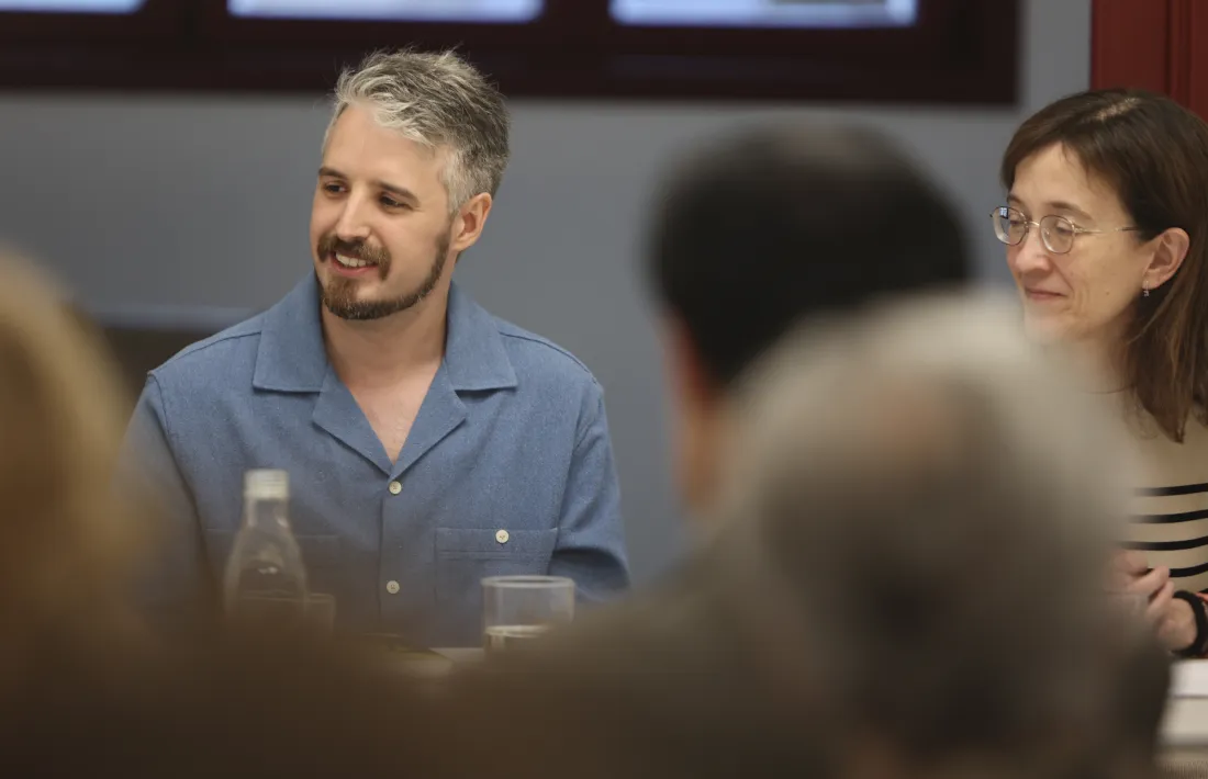  Nil Forcada, en la presentació de ‘Tolls’, dilluns al Rosaleda.