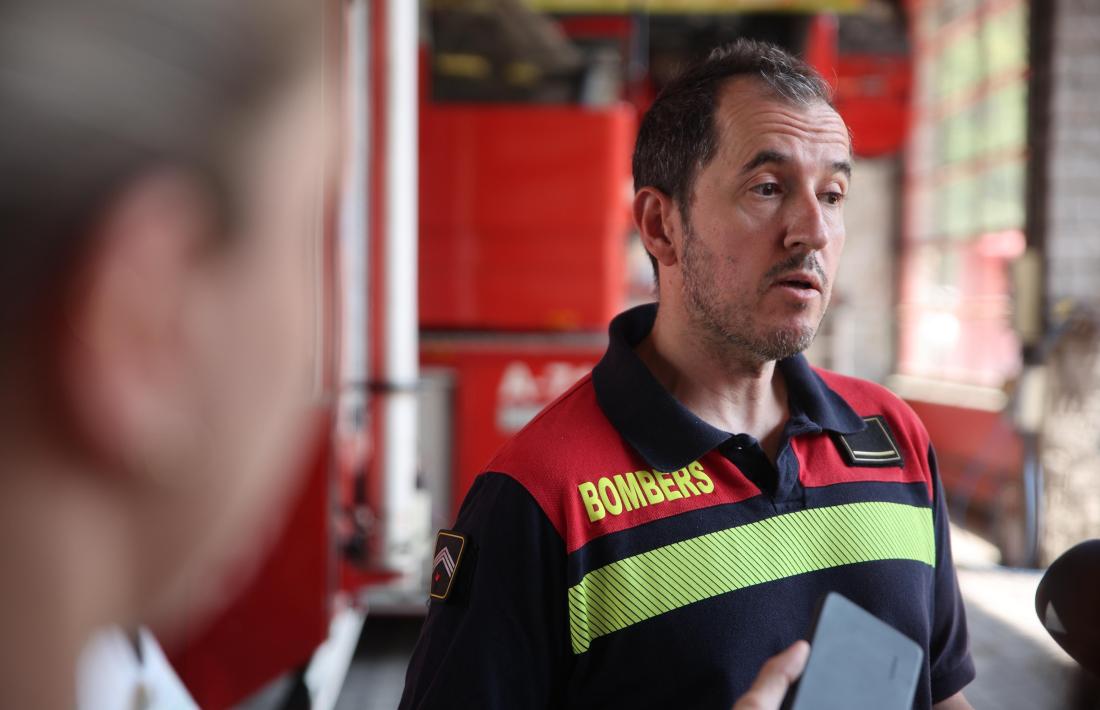 El responsable de la Secció Forestal dels bombers,  Pere Pons.