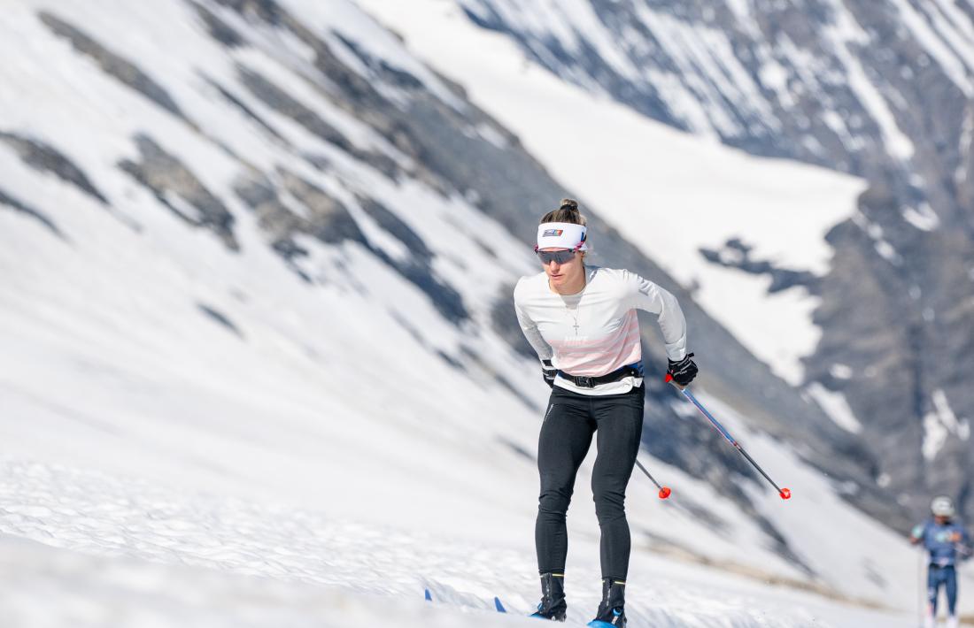 Gina del Rio, a Tignes.