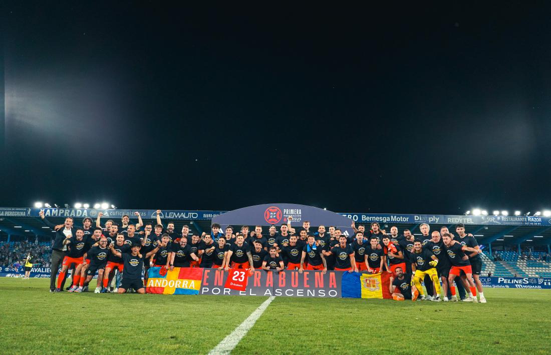 La plantilla de l’ascens de l’FC Andorra en té molts amb contracte.
