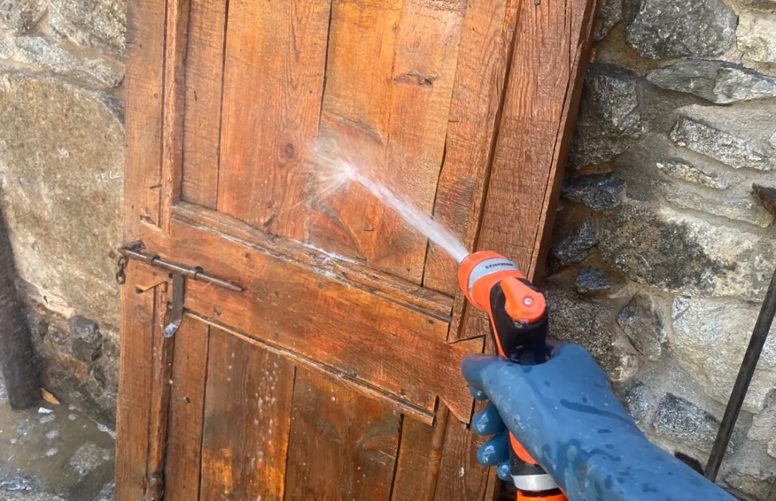 Una bona dutxa per començar el tractament i tornar-li el color i l’aspecte originals.