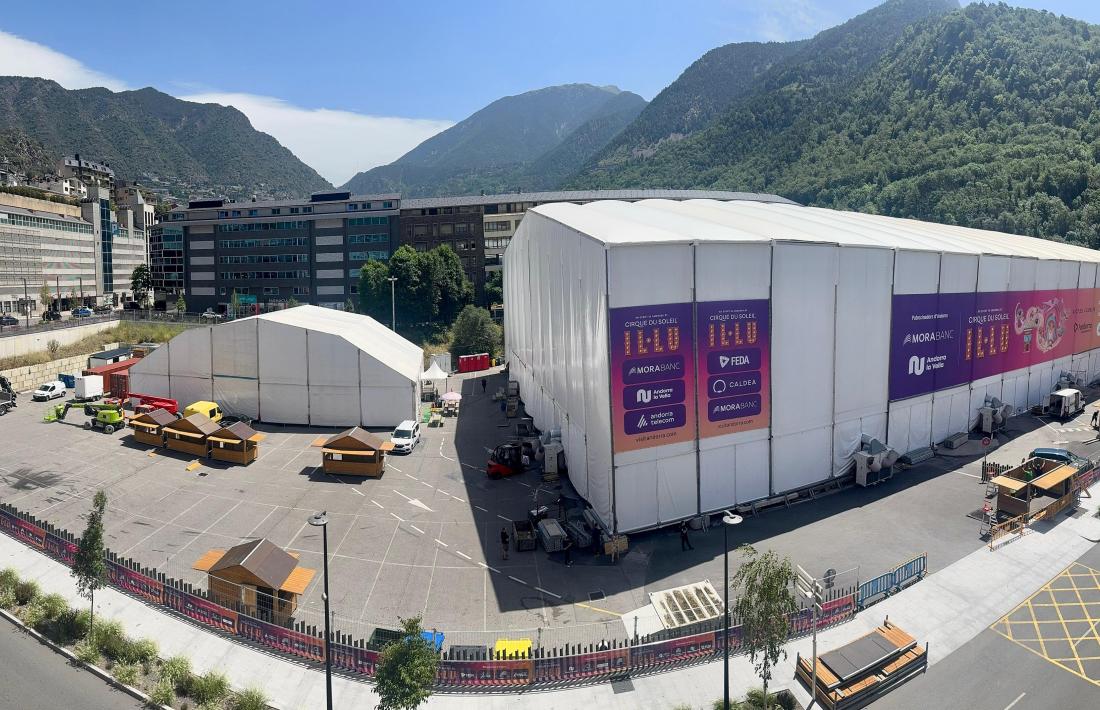 La vela que acollirà el nou espectacle del Cirque du Soleil.