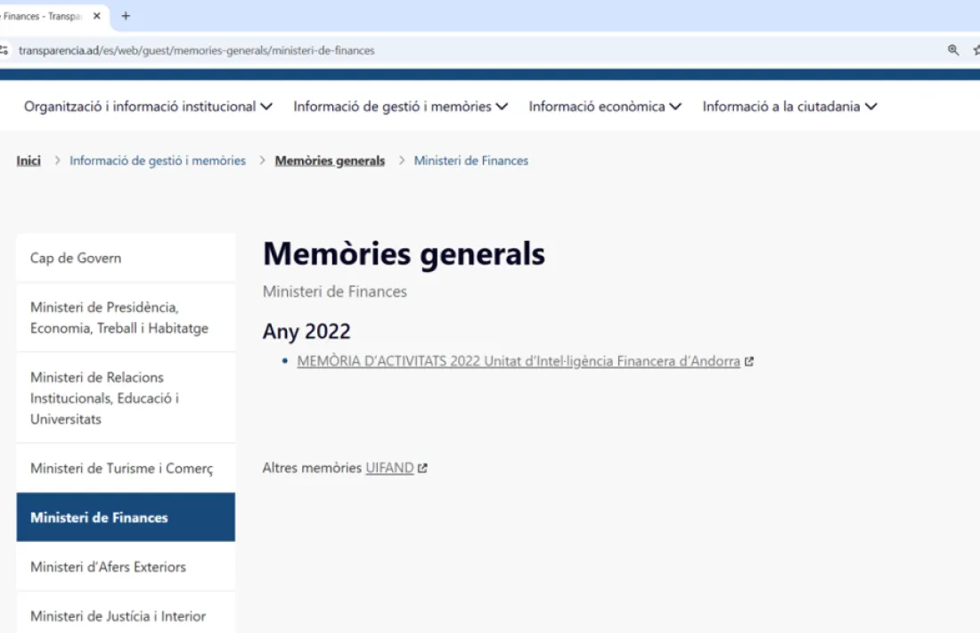 El portal de Transparència depèn d’Igualtat i Participació Ciutadana.