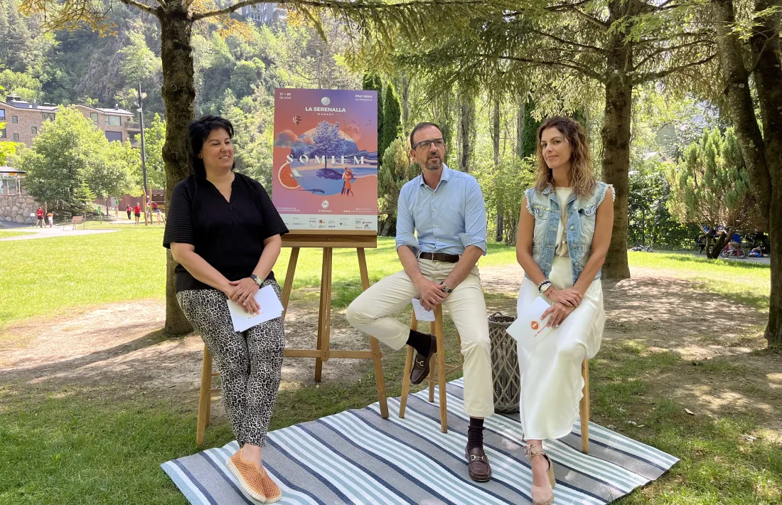 Un moment de la presentació de la nova edició de la Serenalla Market.