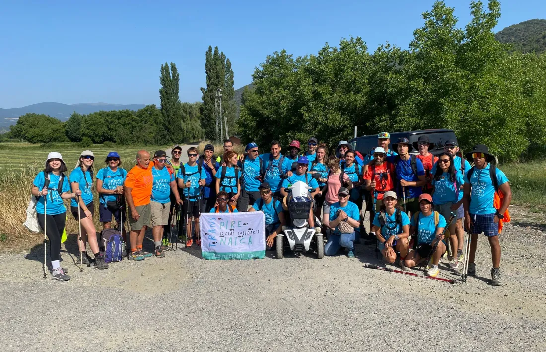 Foto de grup dels caminants. 