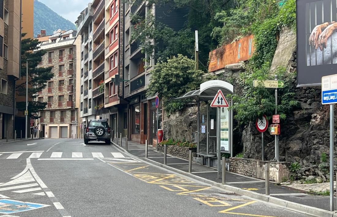 La parada de la Grau, a Escaldes-Engordany.