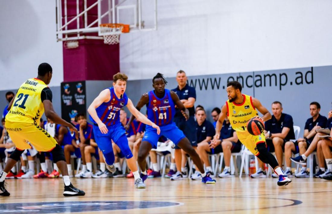 L'amistós que va disputar el Barça contra el MoraBanc Andorra en la darrera estada a Encamp.
