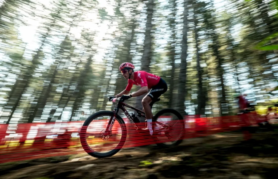 Un dels participants a la Copa del Món de BTT.