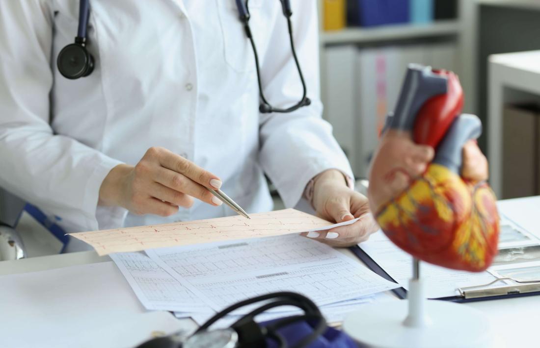 Un cardiòleg a la seva consulta.