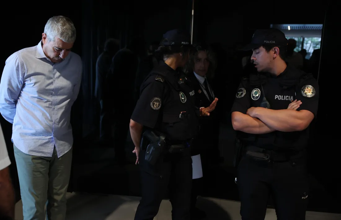 Joan Pau Miquel abans de la notificació de la sentència.