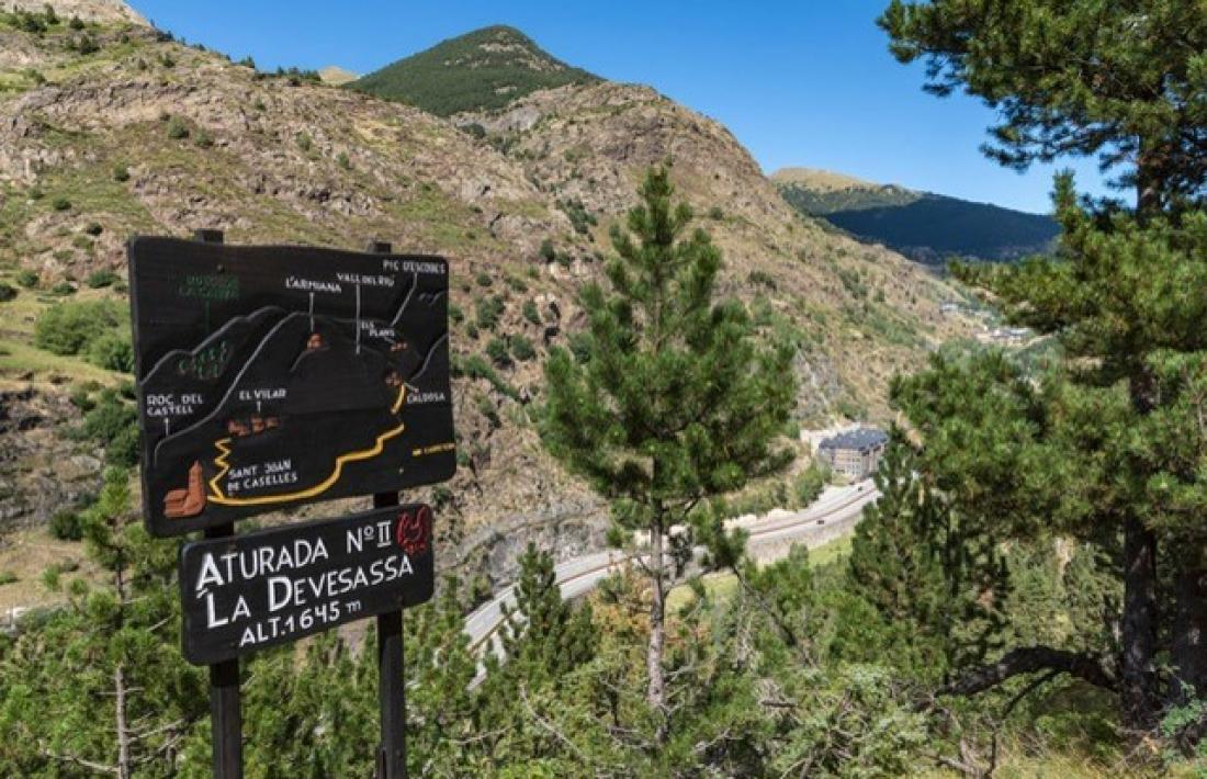 Un dels itineraris que es troben a la plataforma.