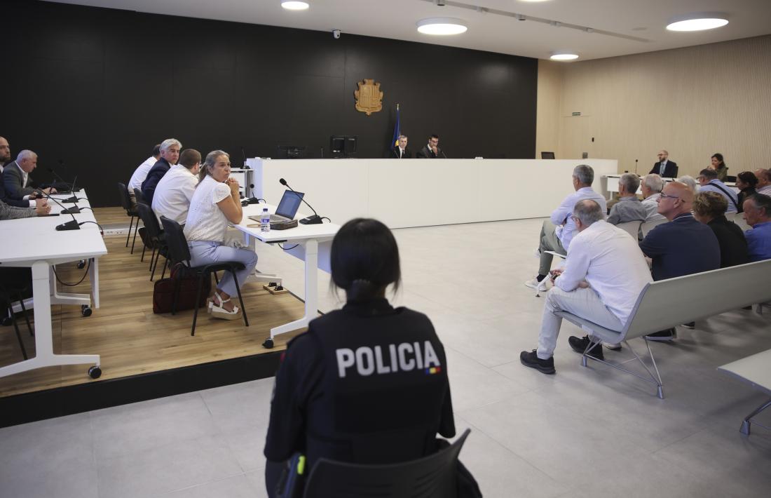 Un moment de la notificació de la sentència de BPA.
