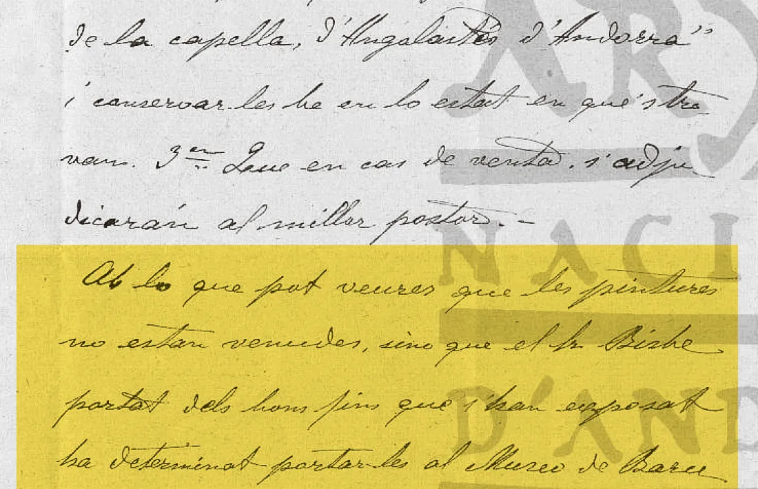 L’arxipreste de les Valls ho diu clarament: les pintures "no estan venudes".