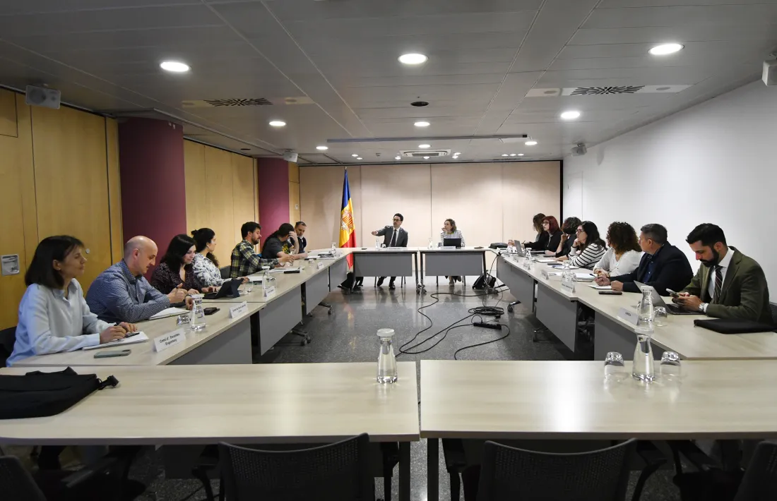 Un moment de la reunió de la comissió de coordinació i desenvolupament del Pla nacional de residus (PNR), el passat mes d'abril.