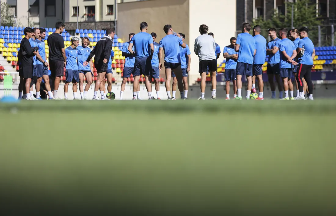 L’Inter Club Escaldes, de Felip Ortiz, es va entrenar ahir a Encamp.