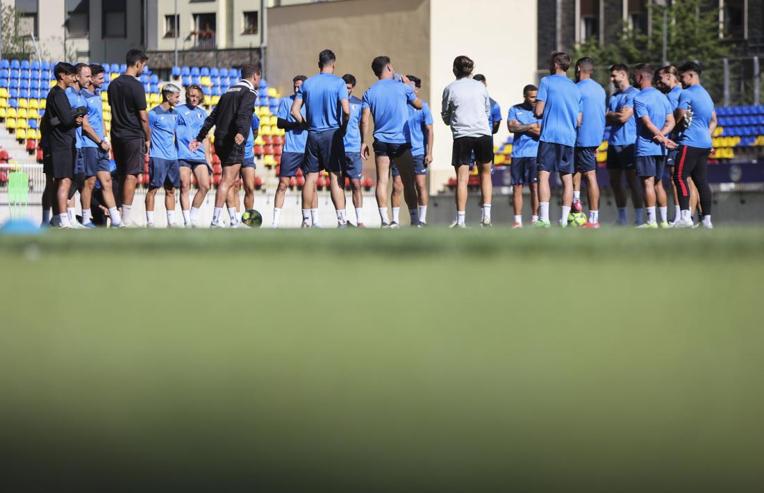 L’Inter Club Escaldes, de Felip Ortiz, es va entrenar ahir a Encamp.