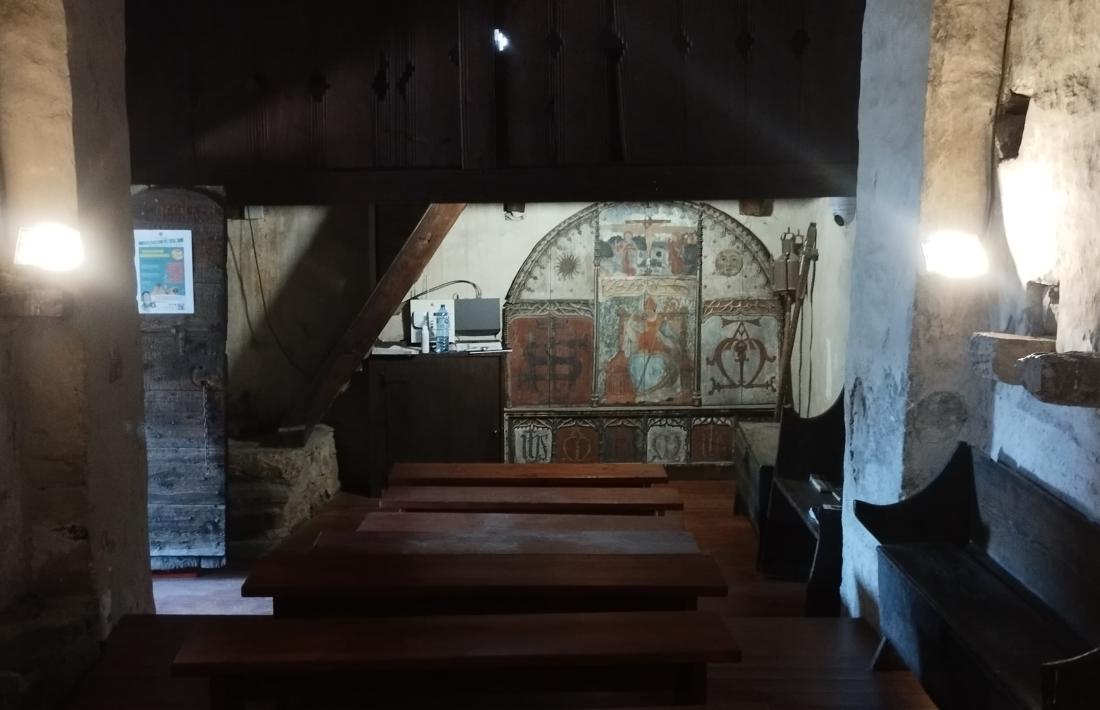Els frescos romànics son coetanis de la consagració del temple, el 1055.