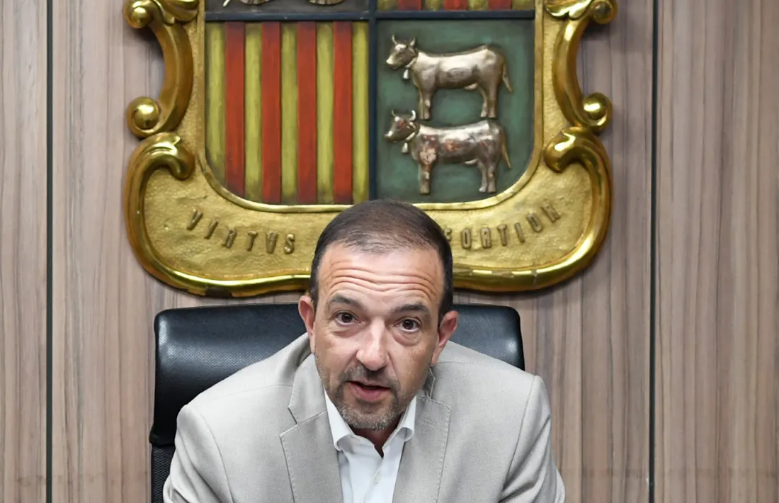 El titular de Turisme i Comerç, Jordi Torres, aquesta tarda.