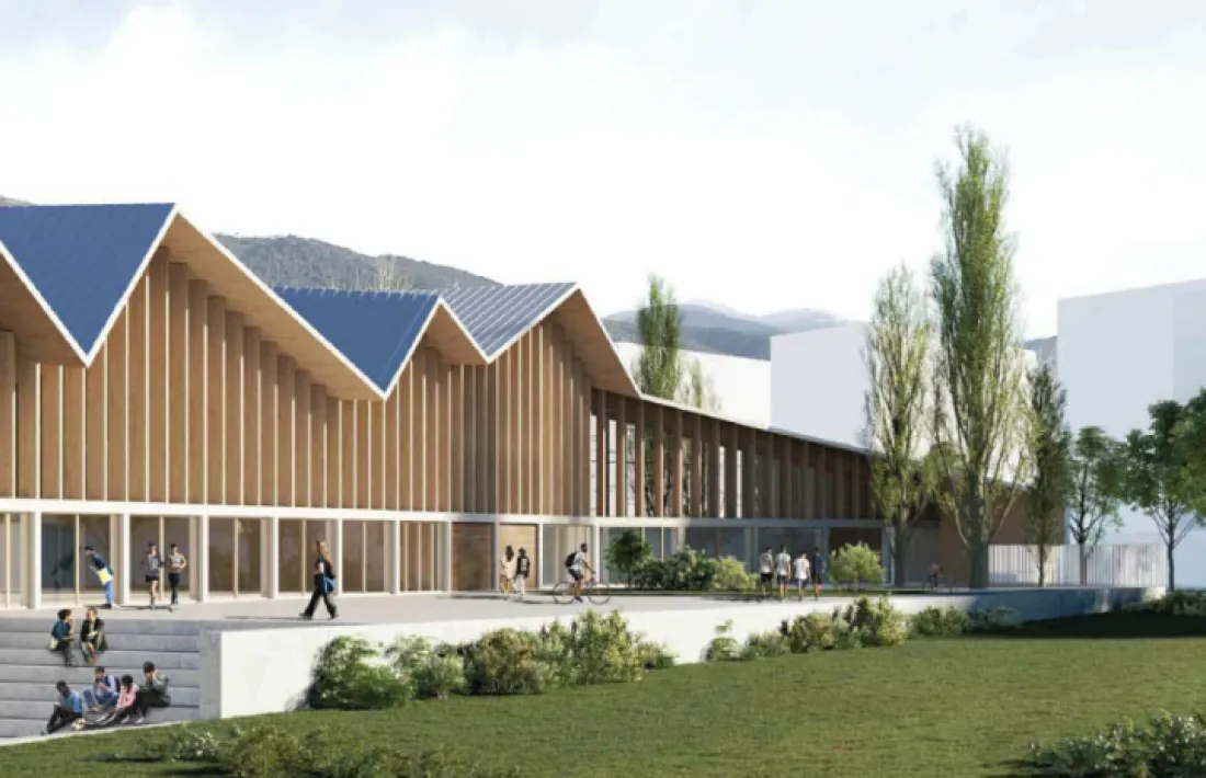 Maqueta del futur edifici. 