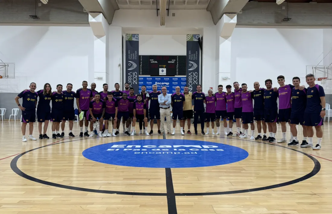El nou Barça de futbol sala, dirigit enguany per Javi Rodríguez.