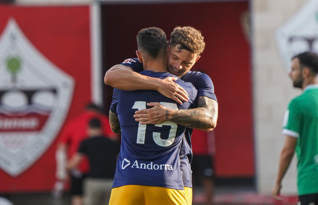 Martín Merquelanz, a prova, va marcar l'únic gol del triangular.