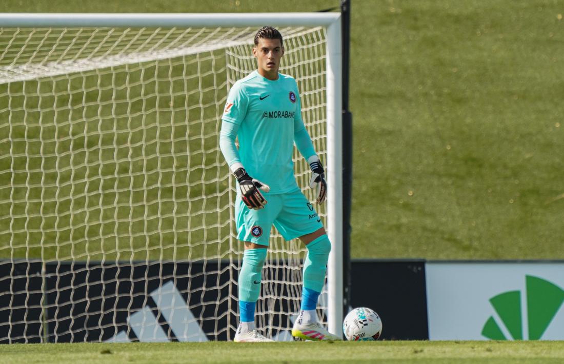 Áron Yaakobishvili, porter hongarès, és el més jove de l’FC Andorra amb 19 anys.