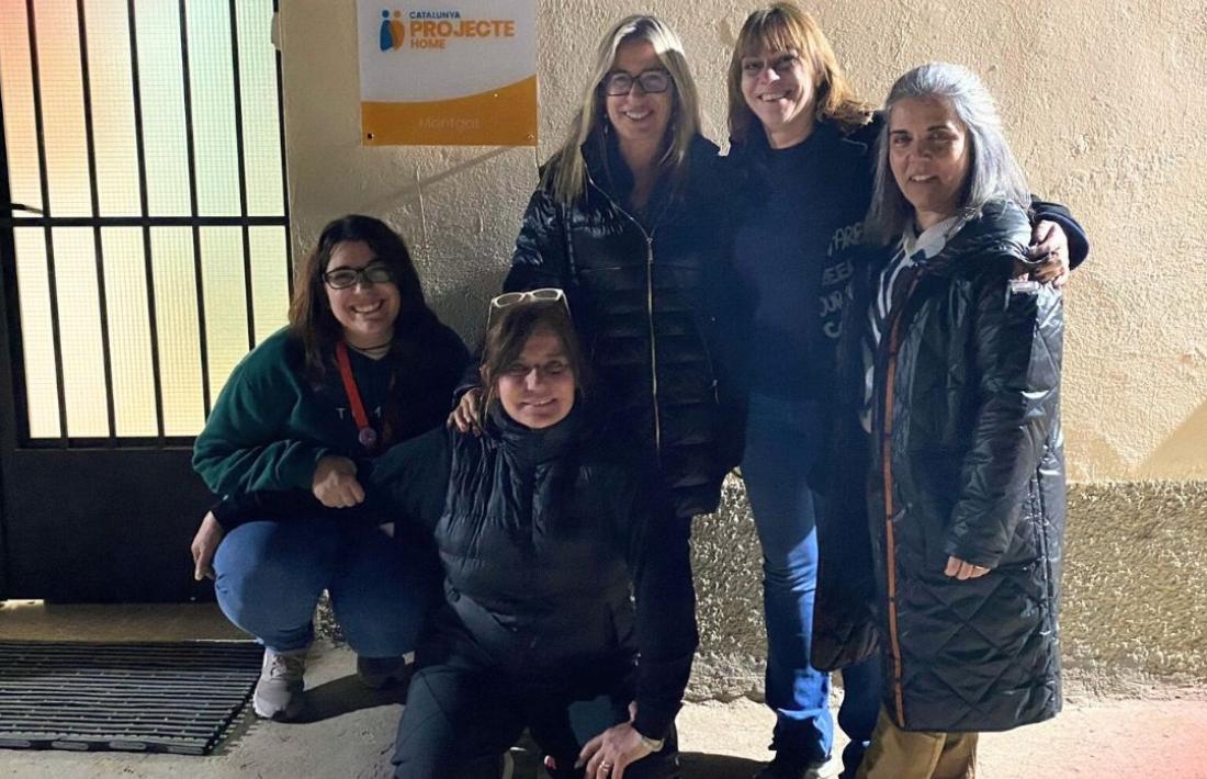 La visita efectuada a Projecte Home Catalunya l’any passat.
