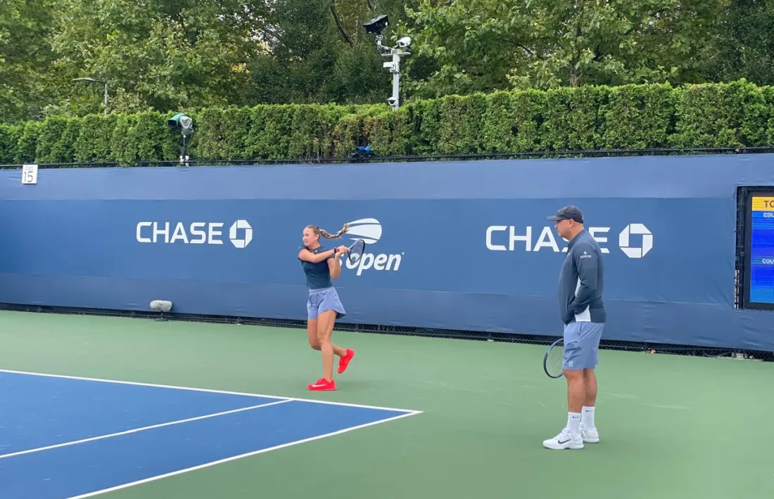 Vicky Jiménez, a l'US Open.