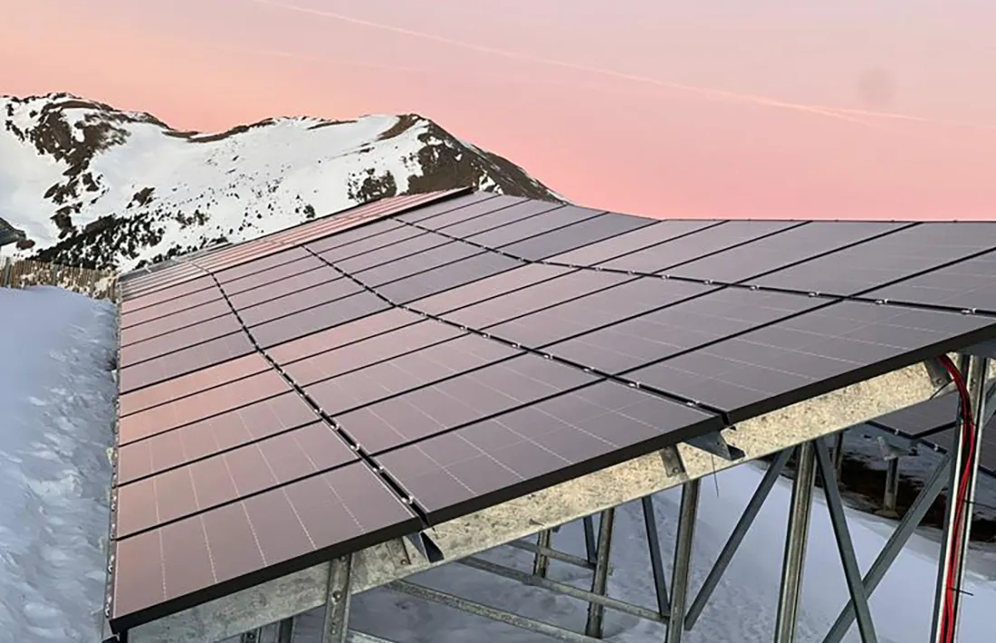Una instal·lació fotovoltaica.