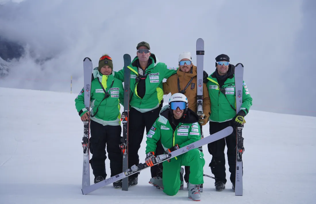 Joan Verdú, a Saas Fee.