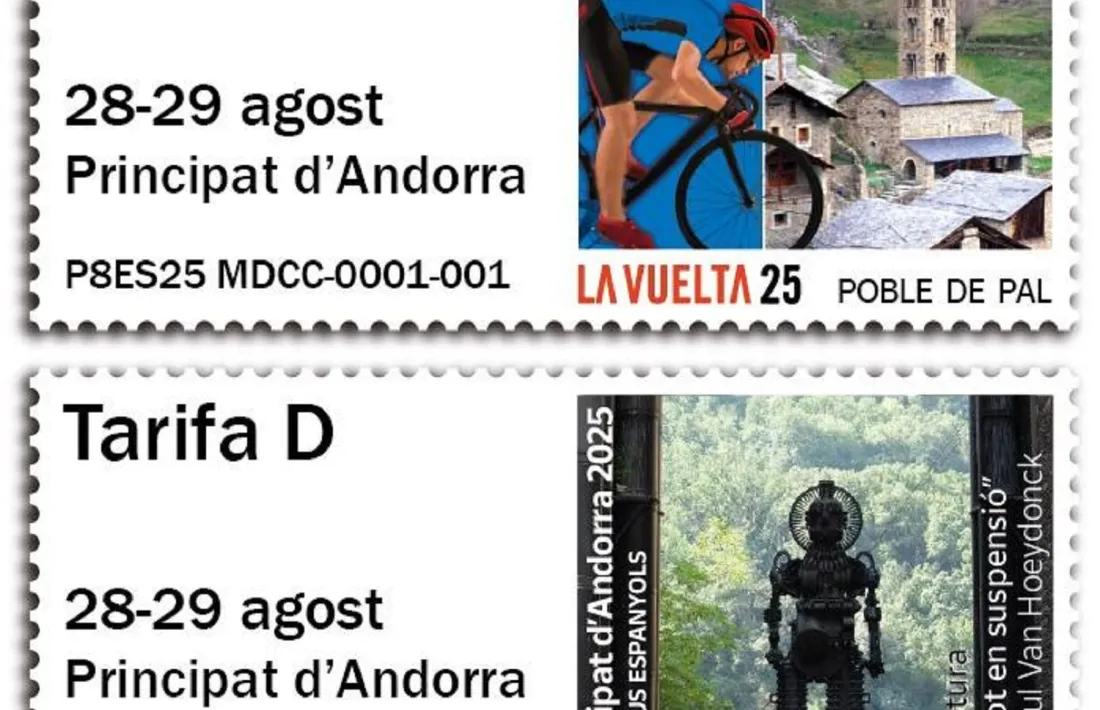 Els segells especials per la Vuelta.