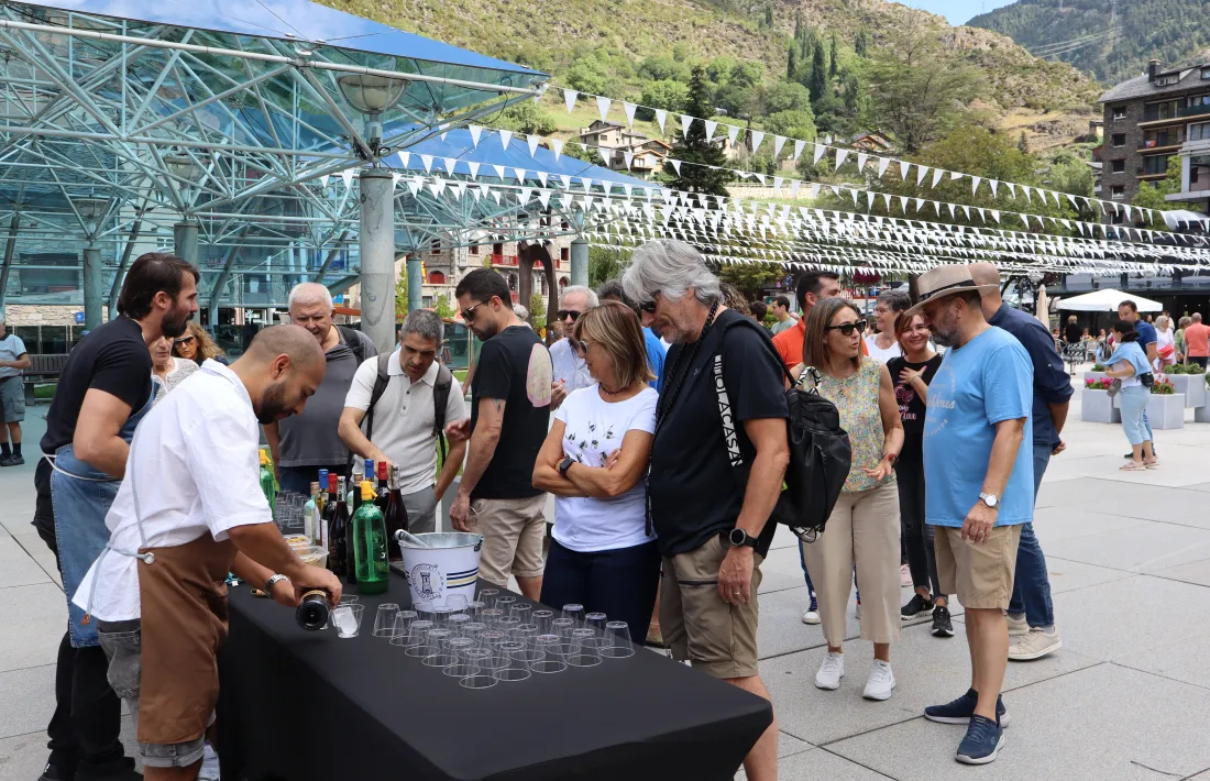 La vermutada que es va fer ahir a la plaça dels Arínsols.