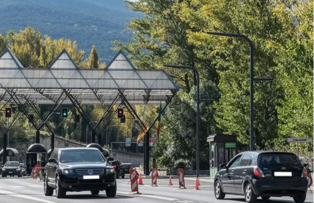 El pas fronterer entre Andorra i Espanya.