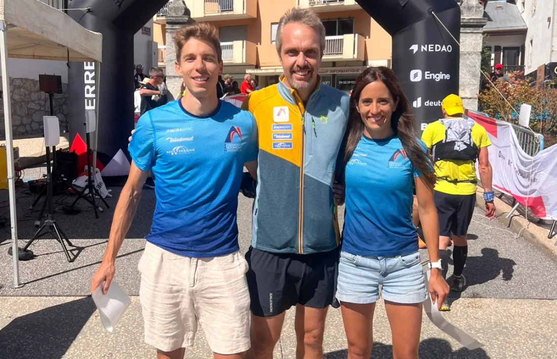 Arnau, Fabrizio i ‘Ari’ ,a Jeoire.