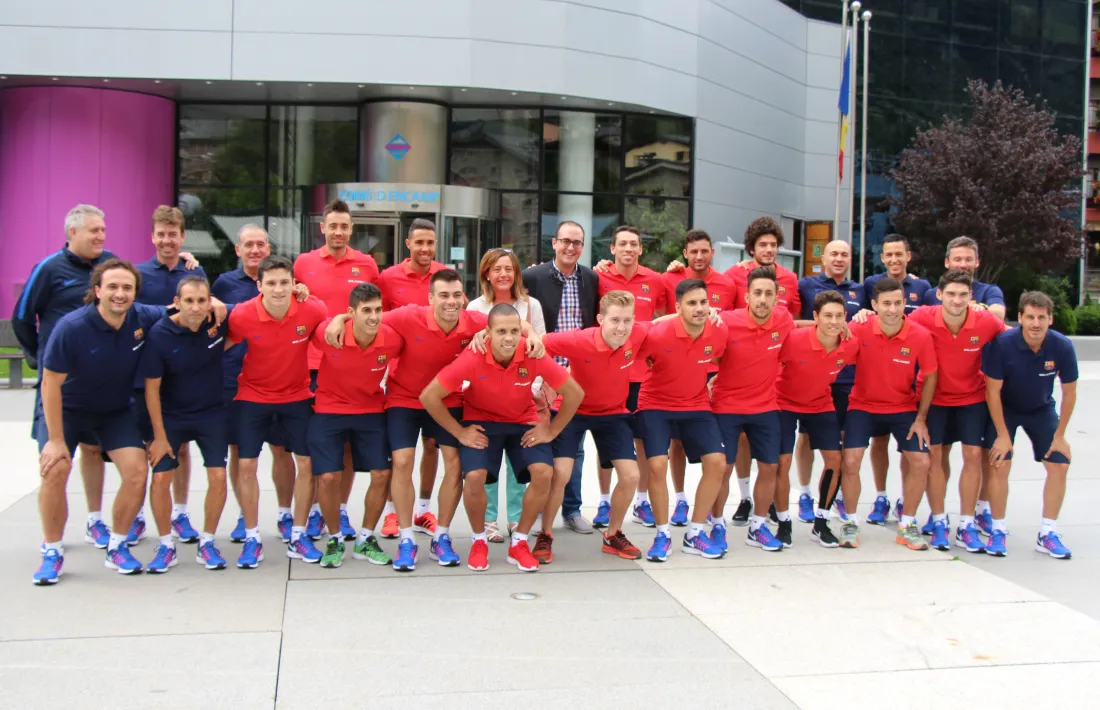  El FC Barcelona Lassa de futbol sala s'entrena a Encamp amb l'objectiu de tornar a "l'època daurada"
