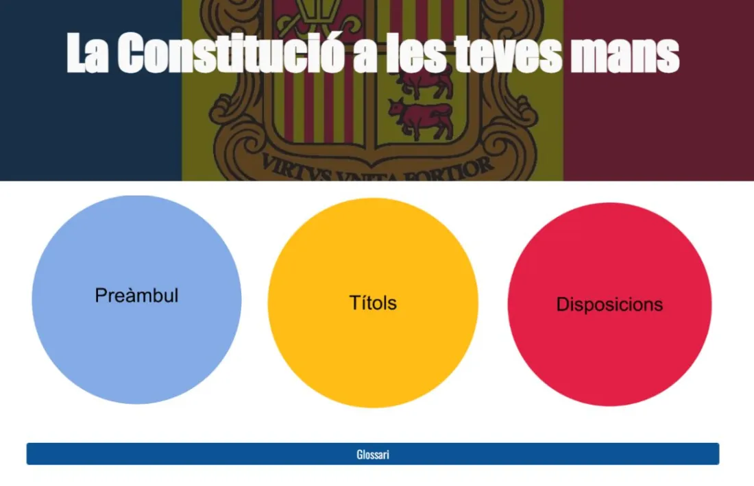 El glossari del treball publicat pel Consell General aquest dilluns.