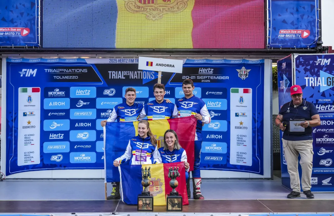 L’equip andorrà, a Tolmezzo.